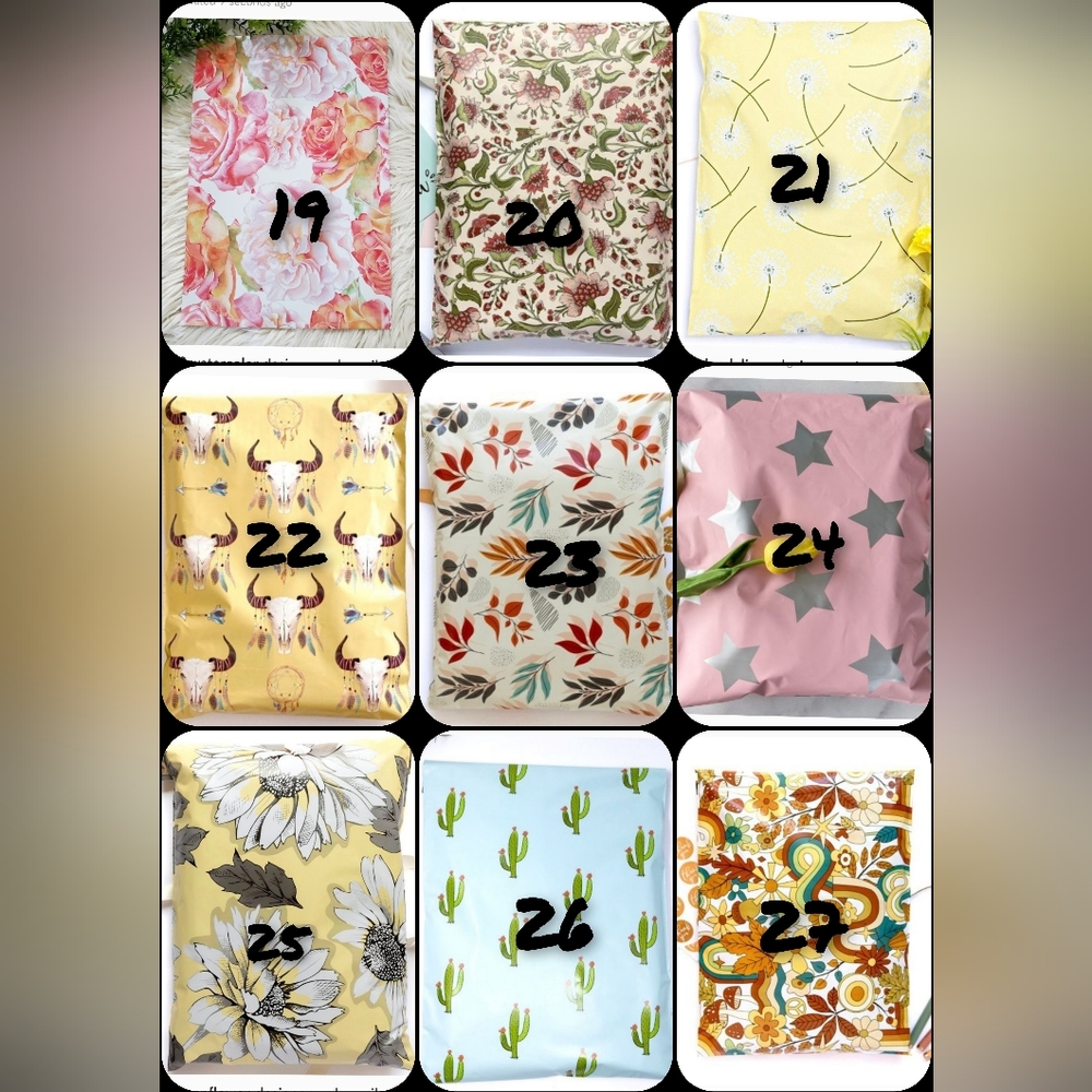 100 10X13 PICK YOUR OWN DESIGN POLY MAILER - Picture 4 of 6